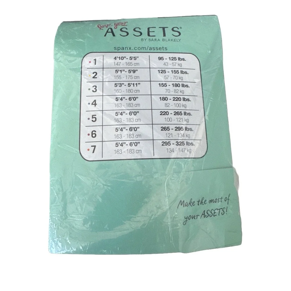 Sara Blakely Love Your Assets Spanx Shaping Tights Textured-Wishbone Black Sz‎ 4